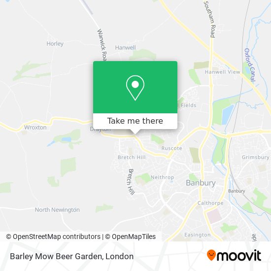 Barley Mow Beer Garden map