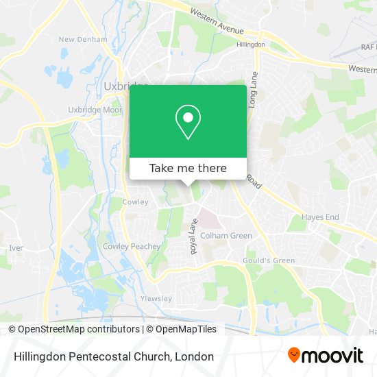 Hillingdon Pentecostal Church map