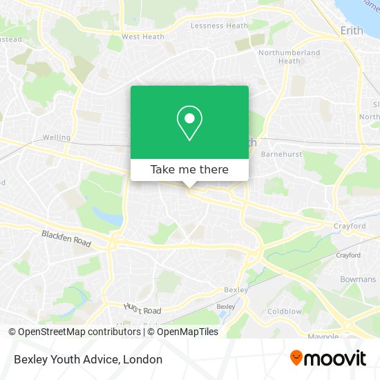 Bexley Youth Advice map