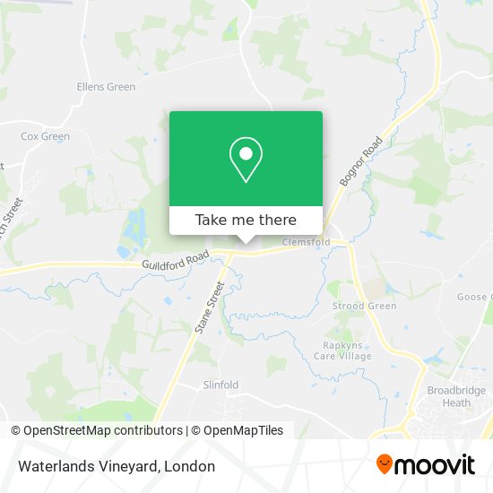 Waterlands Vineyard map