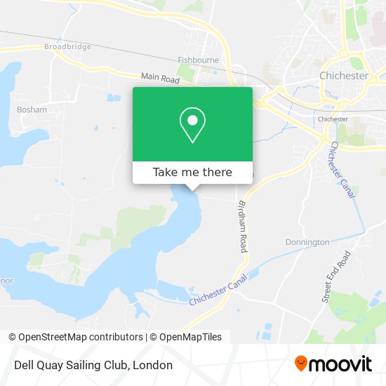 Dell Quay Sailing Club map