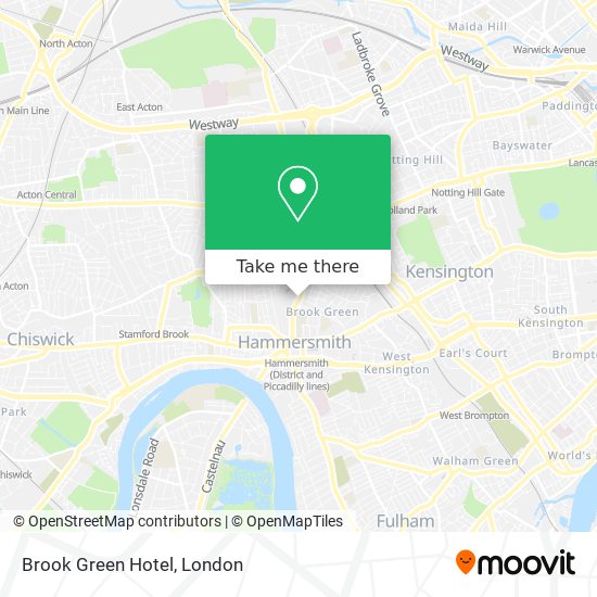 Brook Green Hotel map