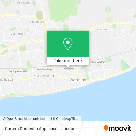 Carters Domestic Appliances map