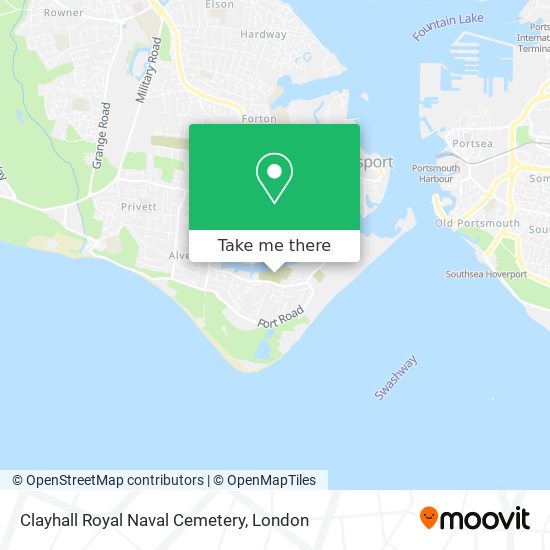 Clayhall Royal Naval Cemetery map
