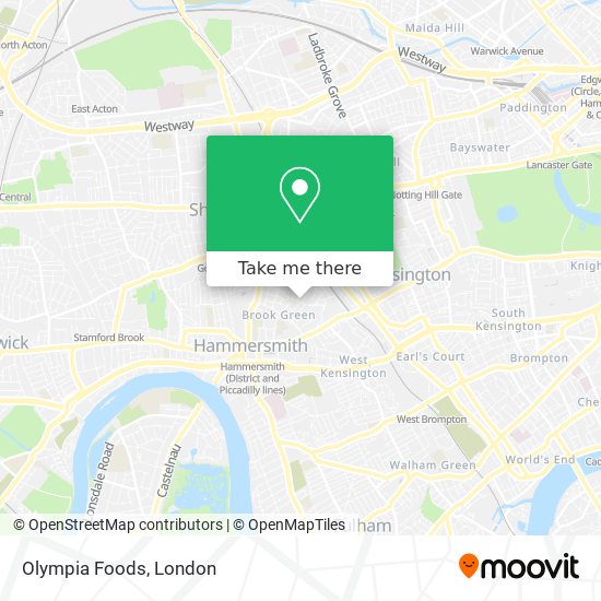 Olympia Foods map
