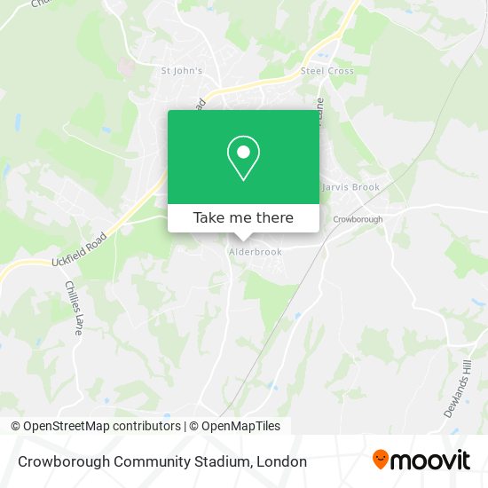 Crowborough Community Stadium map