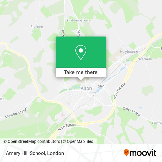 Amery Hill School map