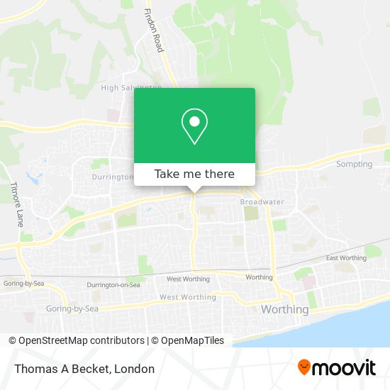 Thomas A Becket map
