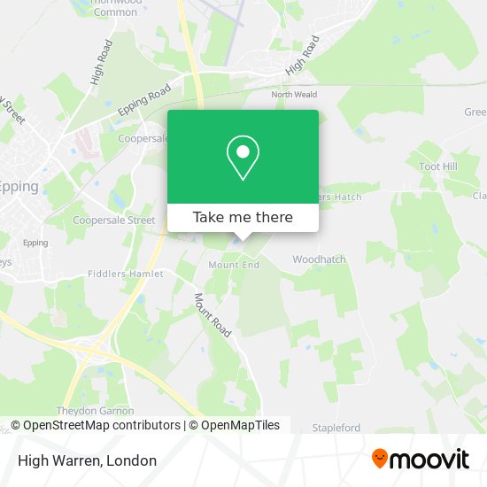 High Warren map