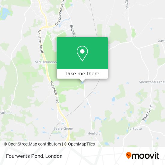 Fourwents Pond map