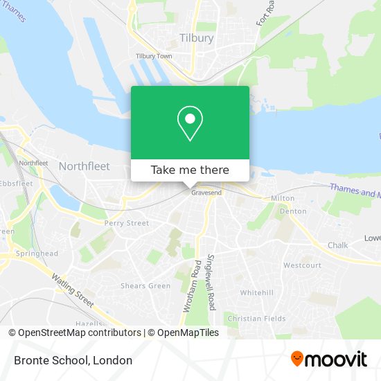 Bronte School map