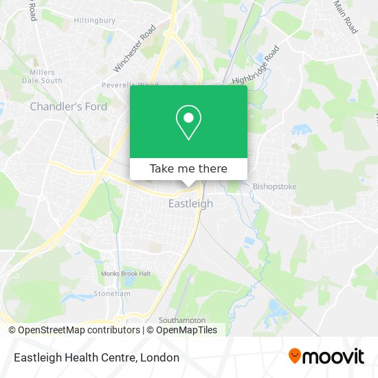 Eastleigh Health Centre map