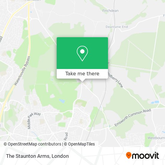 The Staunton Arms map