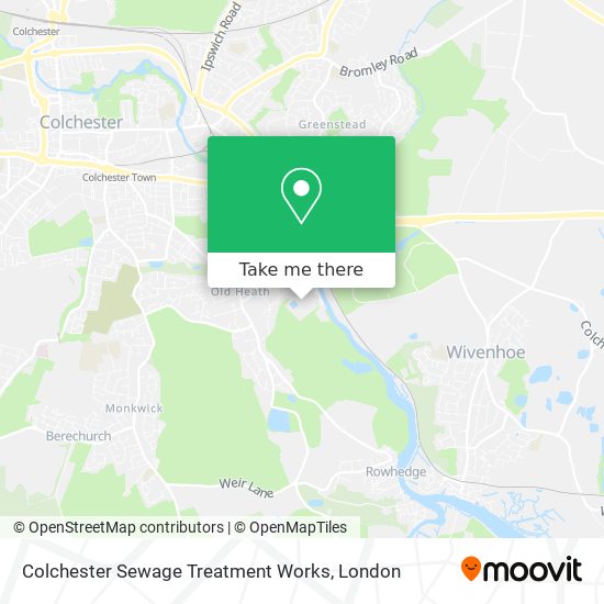 Colchester Sewage Treatment Works map