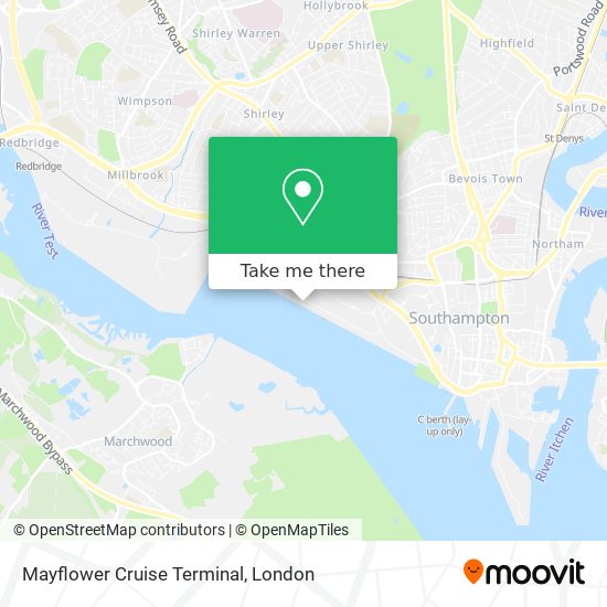 Mayflower Cruise Terminal map