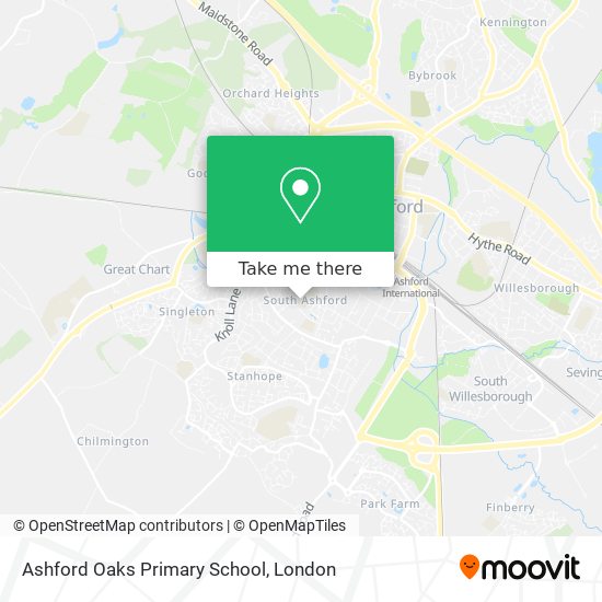 Ashford Oaks Primary School map