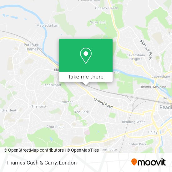 Thames Cash & Carry map