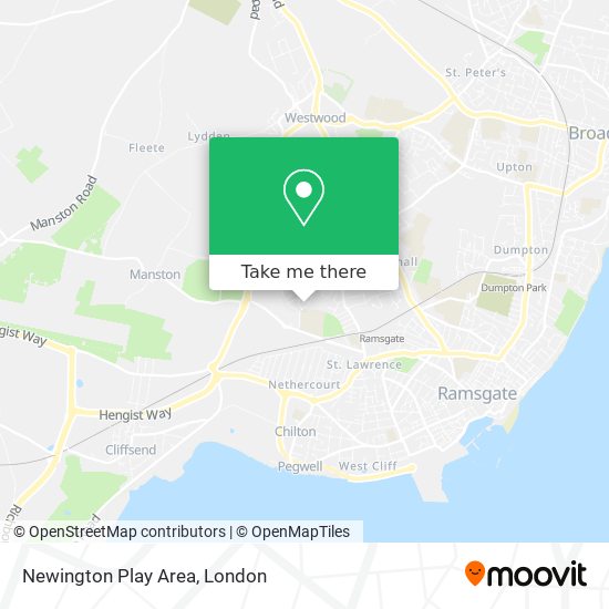 Newington Play Area map