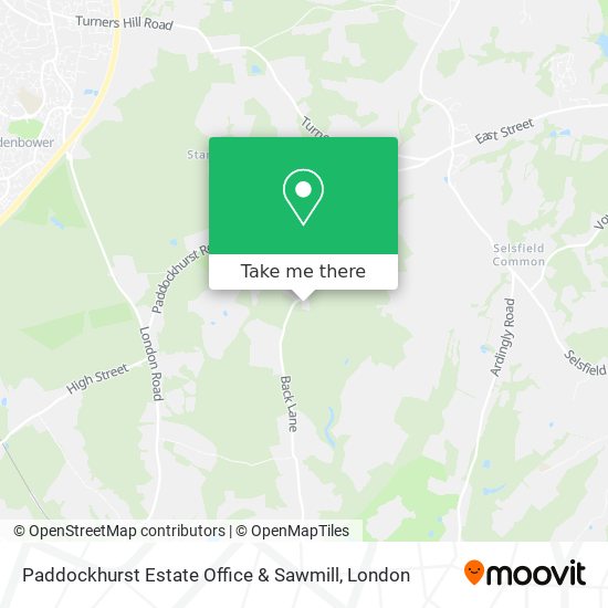Paddockhurst Estate Office & Sawmill map
