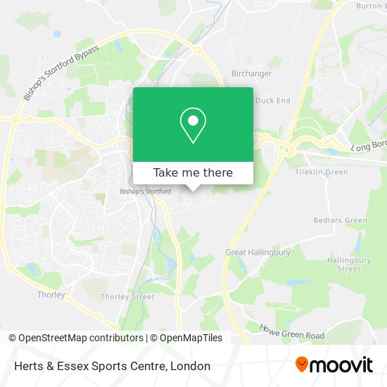 Herts & Essex Sports Centre map