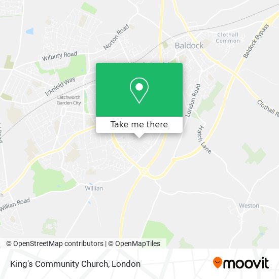 King's Community Church map