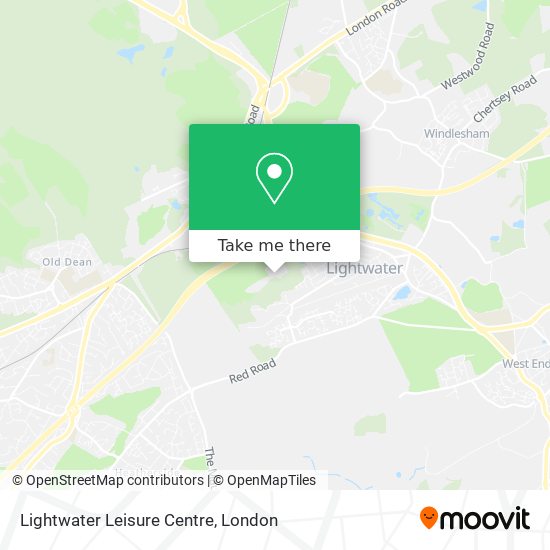 Lightwater Leisure Centre map