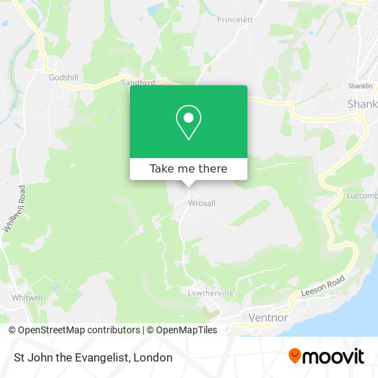 St John the Evangelist map