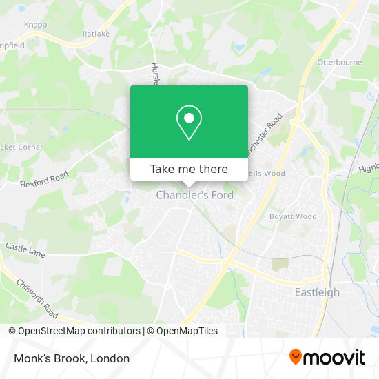 Monk's Brook map