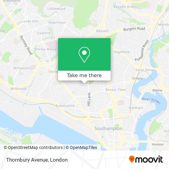 Thornbury Avenue map