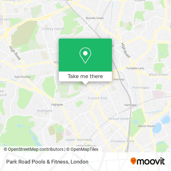 Park Road Pools & Fitness map