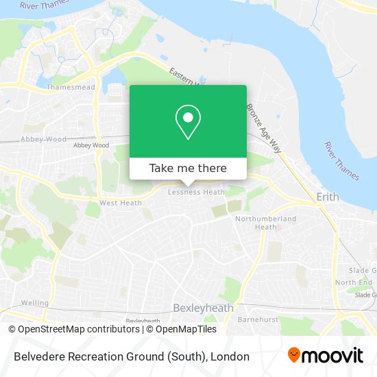 Belvedere Recreation Ground (South) map