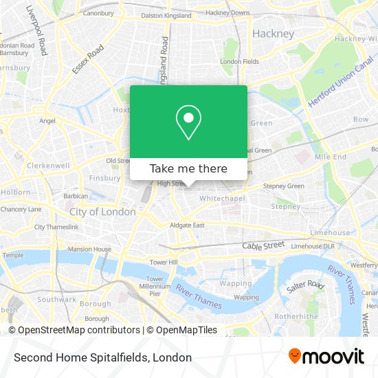 Second Home Spitalfields map