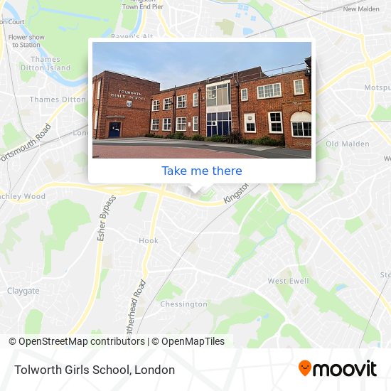 Tolworth Girls School map