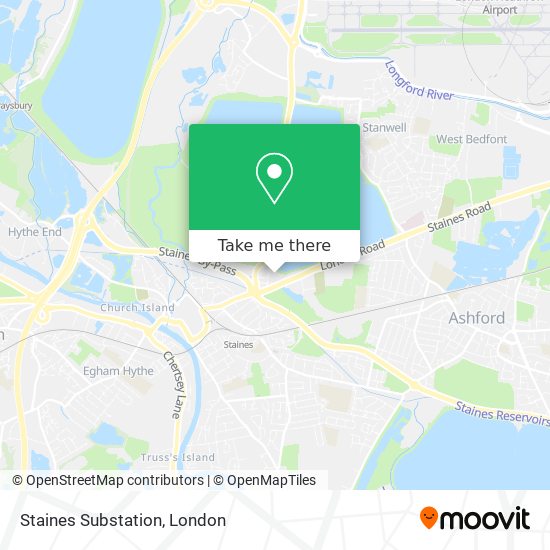 Staines Substation map