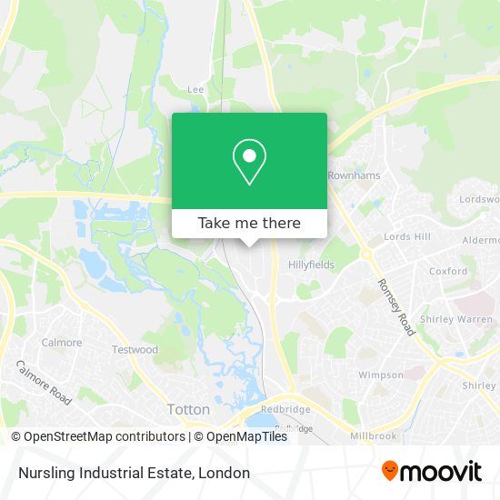 Nursling Industrial Estate map