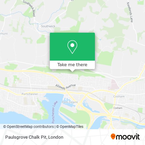 Paulsgrove Chalk Pit map
