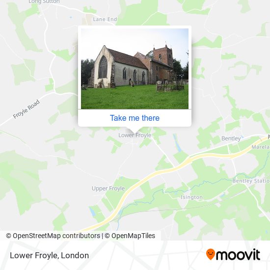 Lower Froyle map