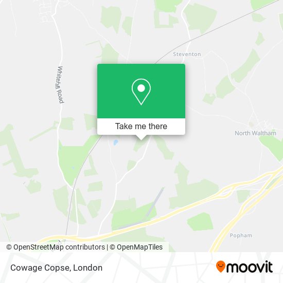 Cowage Copse map