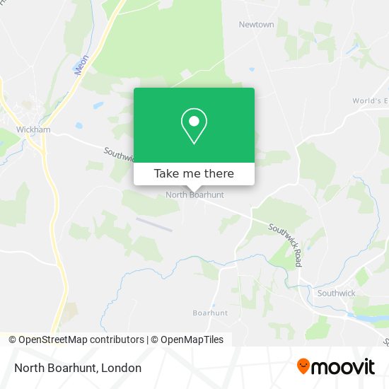 North Boarhunt map