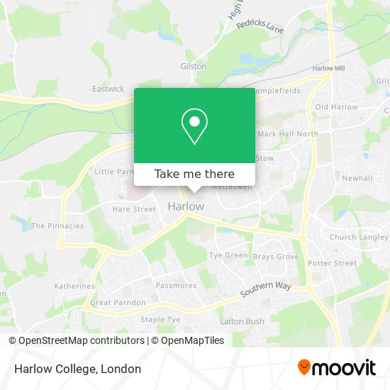 Harlow College map