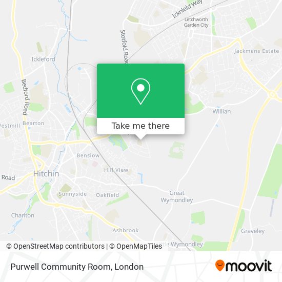 Purwell Community Room map