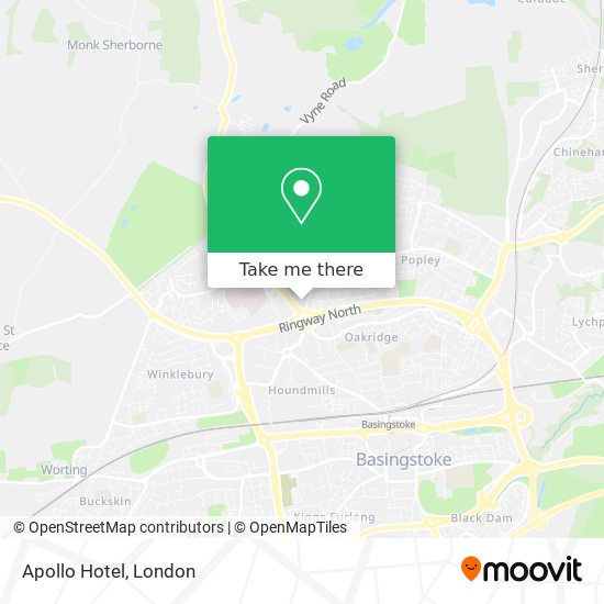 Apollo Hotel map