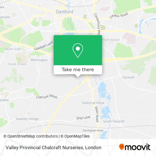 Valley Provincial Chalcraft Nurseries map