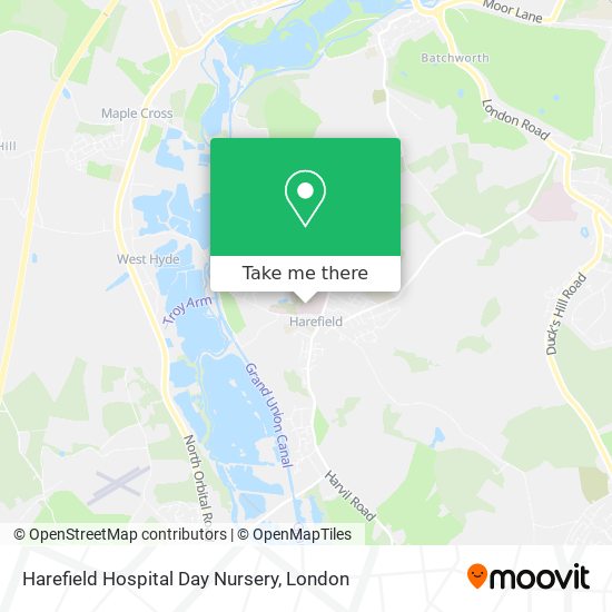 Harefield Hospital Day Nursery map