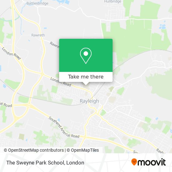 The Sweyne Park School map
