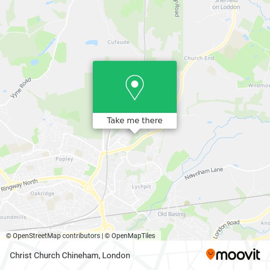 Christ Church Chineham map