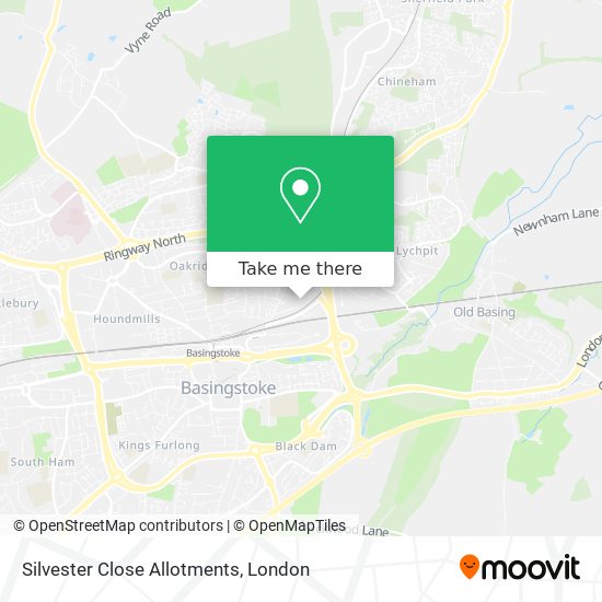 Silvester Close Allotments map