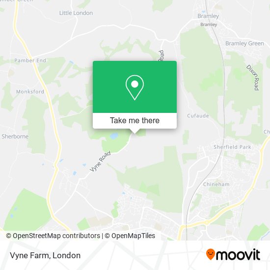 Vyne Farm map