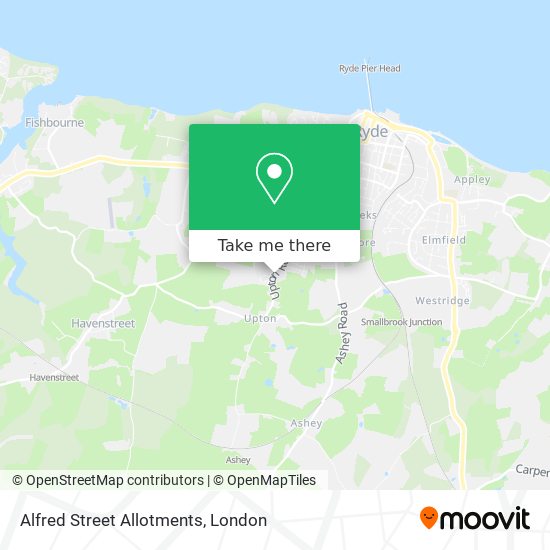 Alfred Street Allotments map