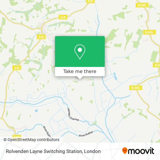 Rolvenden Layne Switching Station map